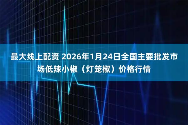 最大线上配资 2026年1月24日全国主要批发市场低辣小椒（灯笼椒）价格行情