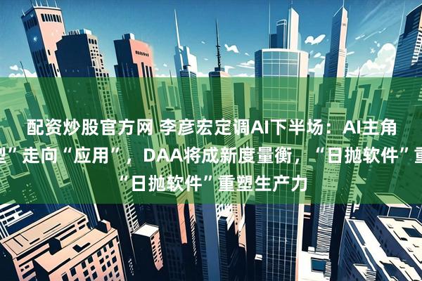 配资炒股官方网 李彦宏定调AI下半场：AI主角从“大模型”走向“应用”，DAA将成新度量衡，“日抛软件”重塑生产力